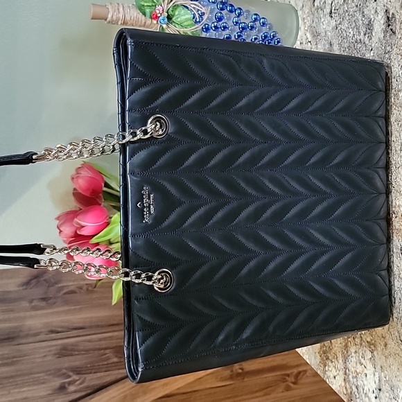 KATE SPADEEUC Briar Lane Quilted Slim North South ToteLeather Handbag